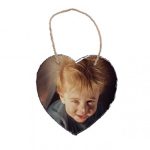 Placa ardezie personalizata (inima) - 20cm