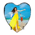 Placa ardezie personalizata (inima) - 20x20cm