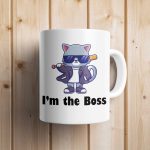Cana cu pisica "I'm the BOSS"